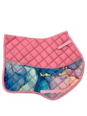 Rose Quartz Jump Cut Saddle Pad- Legend Lane Equine - NEW